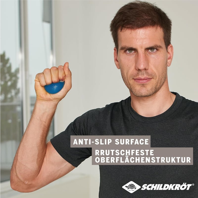 Anti-Stress Therapie Bälle Set, 2er Pack, Blau, Griffkrafttrainer