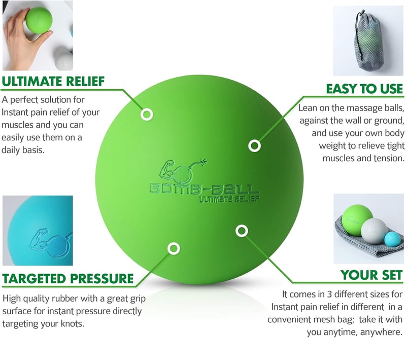 Massageball-Set für Muskelentspannung und Faszientraining