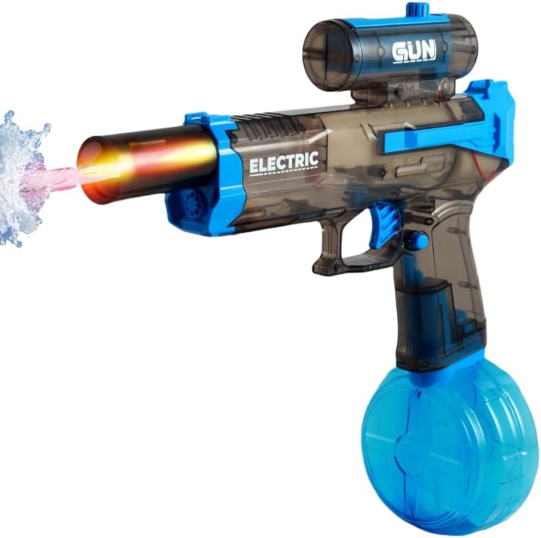 Elektrische Wasserpistole mit Blitzeffekten, 32ft Reichweite, für Sommer Spaß