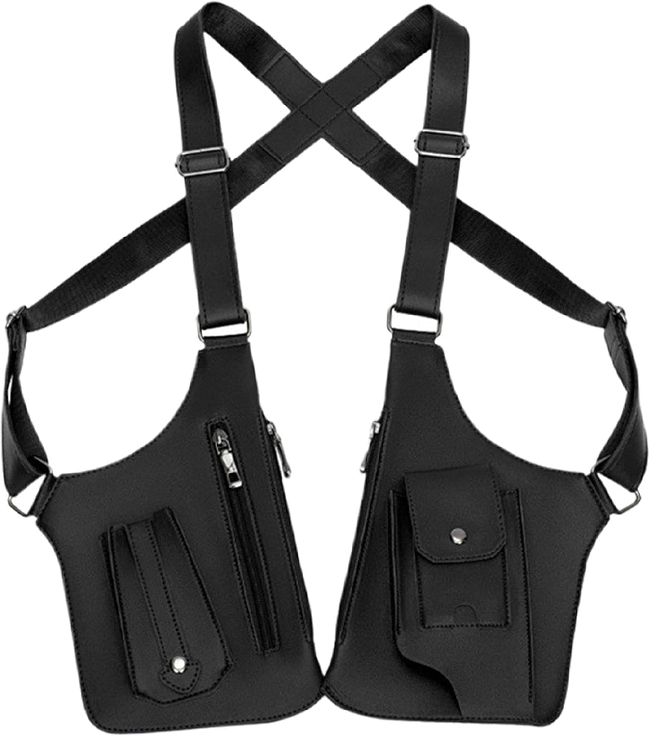 Verstellbare Leder-Achselholster-Tasche für Outdoor-Reisen