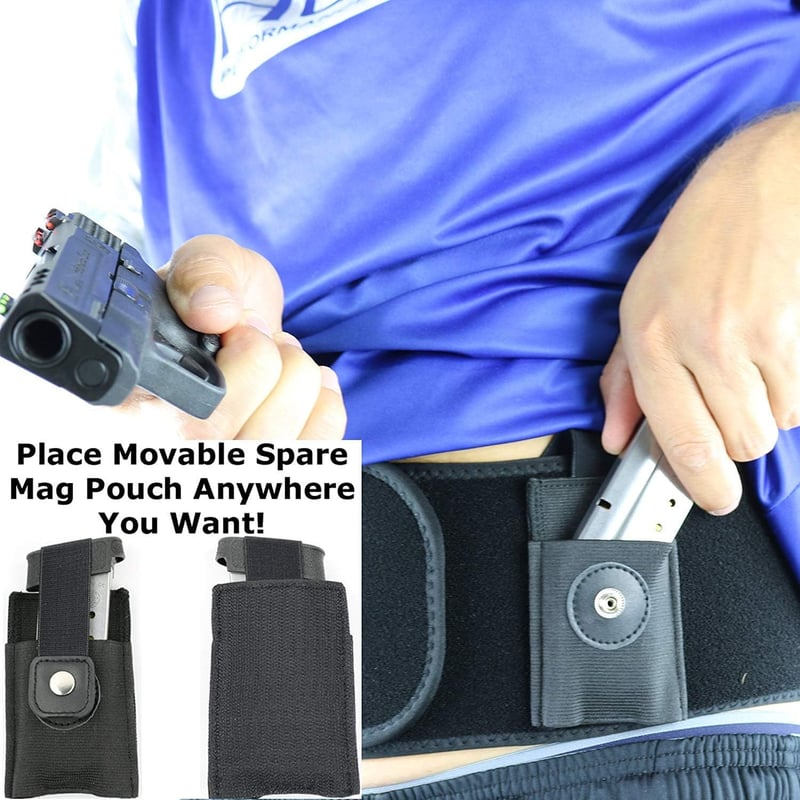 HHOOMY Bauchholster für verborgenes Tragen, Schwarz