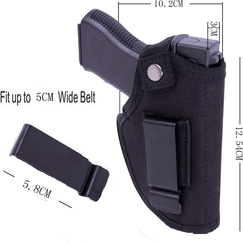 Verdecktes Pistolenholster für Männer und Frauen, abnehmbar, für große und kleine Waffen