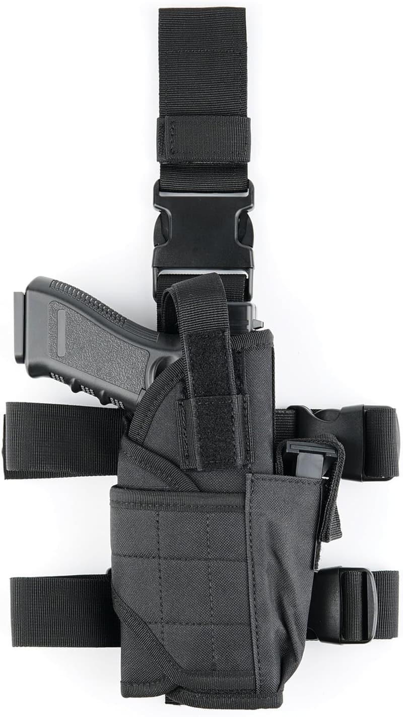 Verstellbares Taktisches Beinholster für Rechts- und Links­händer mit Magazintasche
