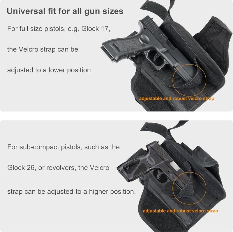 Verstellbares Taktisches Beinholster für Rechts- und Links­händer mit Magazintasche