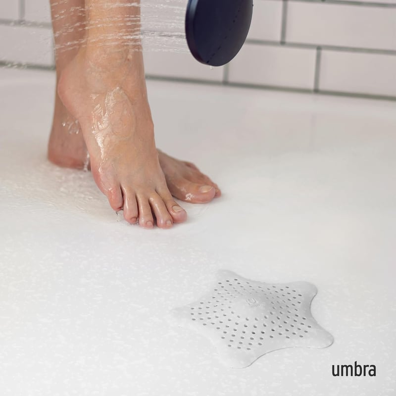 Umbra Starfish Silikon Haarfänger mit 5 Saugnäpfen für Abflüsse