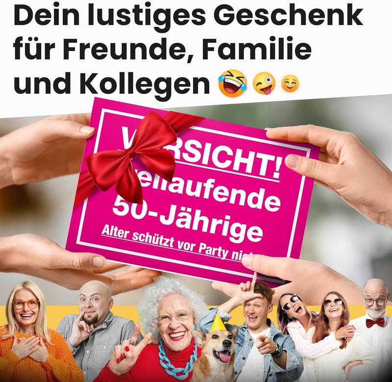 Schild 50. Geburtstag - Geschenkidee für Frauen, 30 x 20 cm