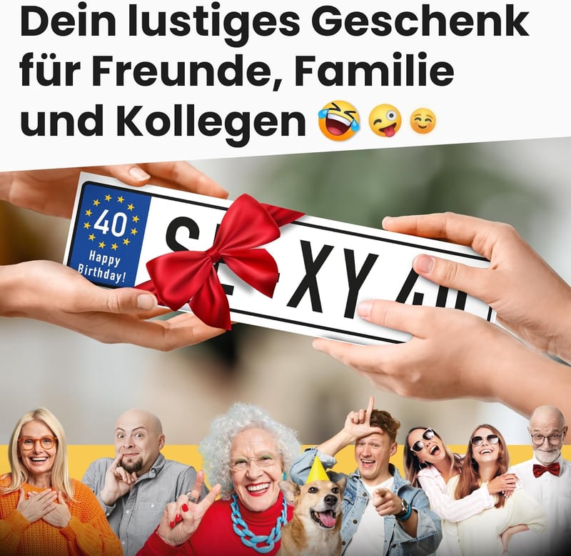 40. Geburtstag Schild – Dekoration & Geschenkidee zum Vierzigsten