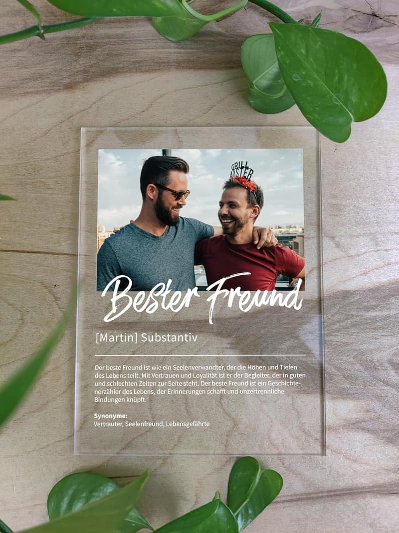 Personalisierte Acrylgeschenke für beste Freunde