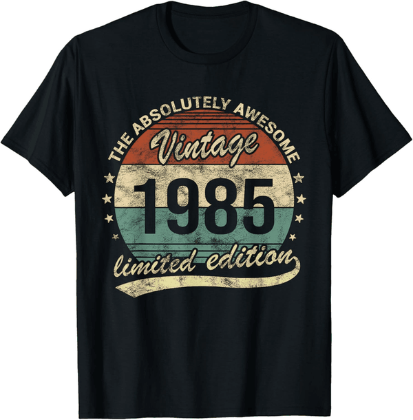 40. Geburtstag Vintage T-Shirt für Männer und Frauen Jahrgang 1985