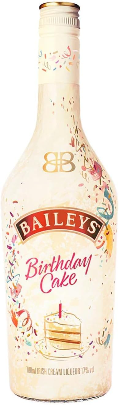 Baileys Geburtstagskuchen Likör – 700ml – 17% Vol – Volles Genuss-Erlebnis