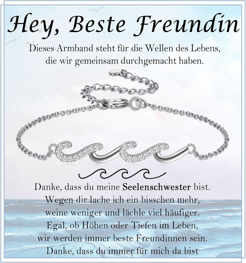 Freundschaftsarmband für beste Freundin – Geburtstag und Abschluss