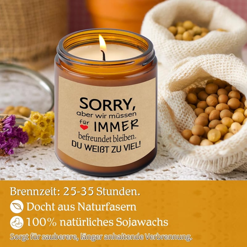 Duftkerzen für Frauen – Freundschaftsgeschenk zum Geburtstag