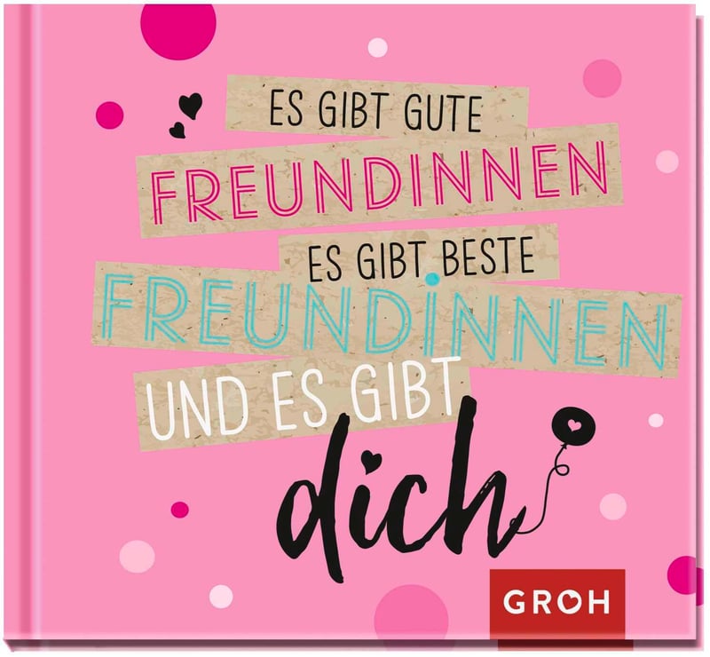 Mini-Geschenkbuch für die beste Freundin mit herzlichen Freundschaftssprüchen