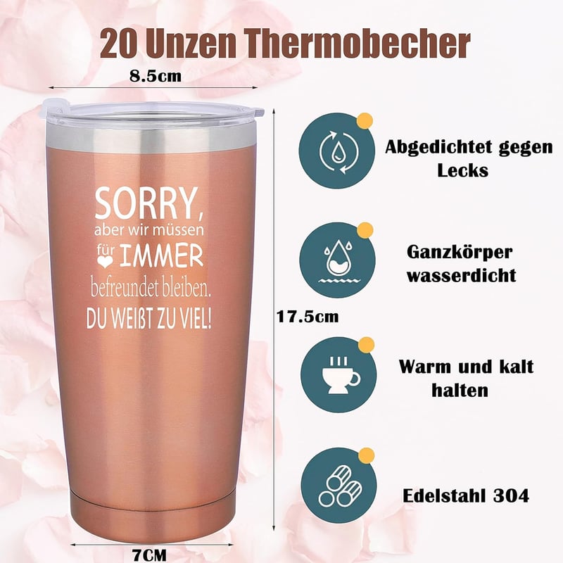 Lustiger 20oz Travel Mug für die beste Freundin als Geburtstagsgeschenk