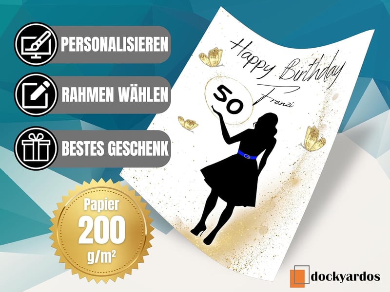 Geldgeschenk zum 50. Geburtstag für Frauen – kreative Geschenkidee