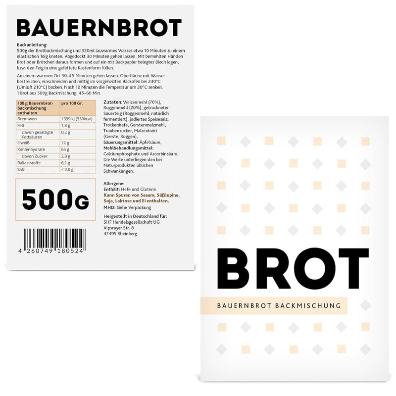 Einweihungsgeschenk: Brot und Salz im Mini-Umzugskarton