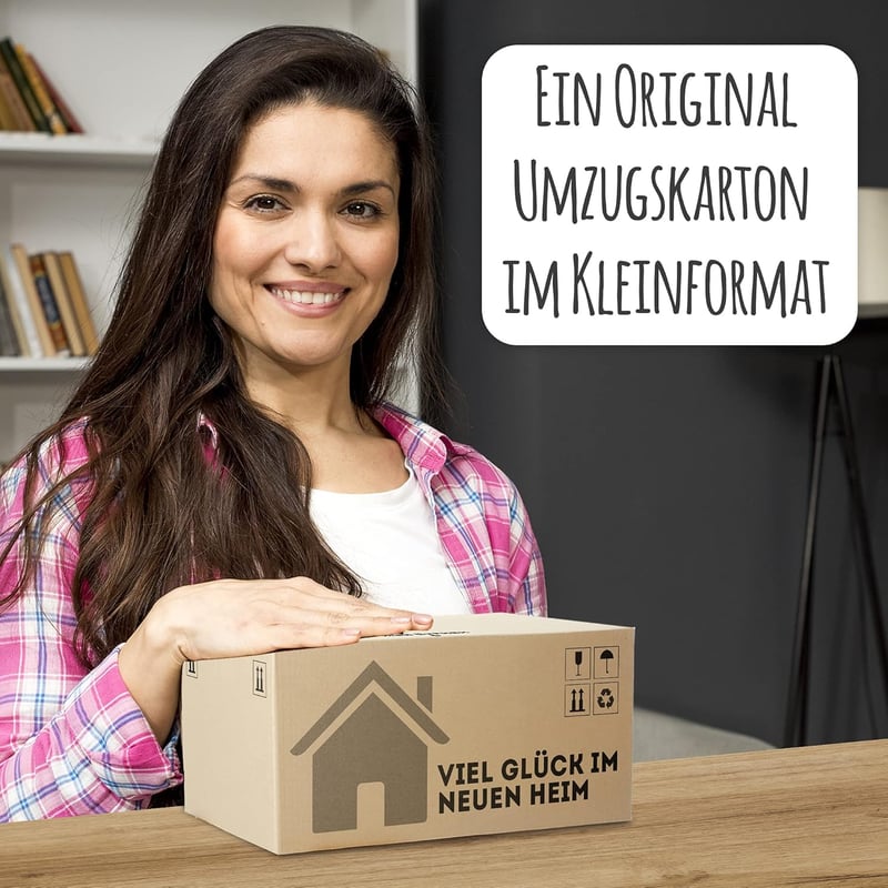 Einweihungsgeschenk: Brot und Salz im Mini-Umzugskarton