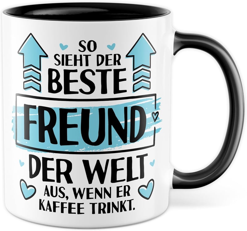 Kaffeetasse für den besten Freund – Geschenk zum Valentinstag