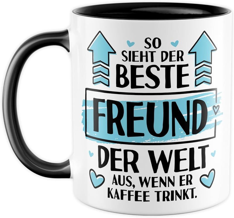 Kaffeetasse für den besten Freund – Geschenk zum Valentinstag