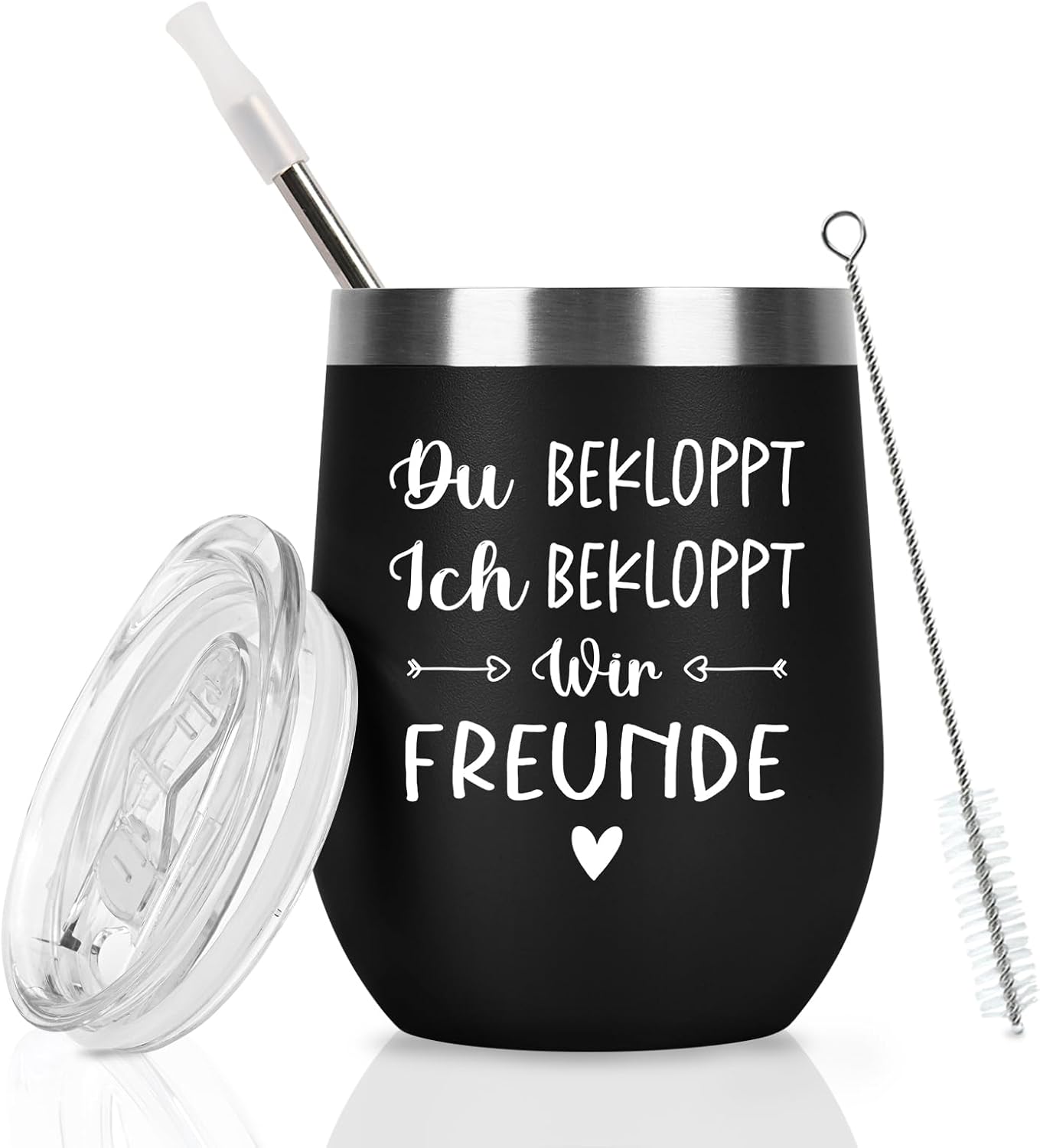 Lustiger Edelstahl Thermobecher für Männer – 350ml Weihnachten Geschenk