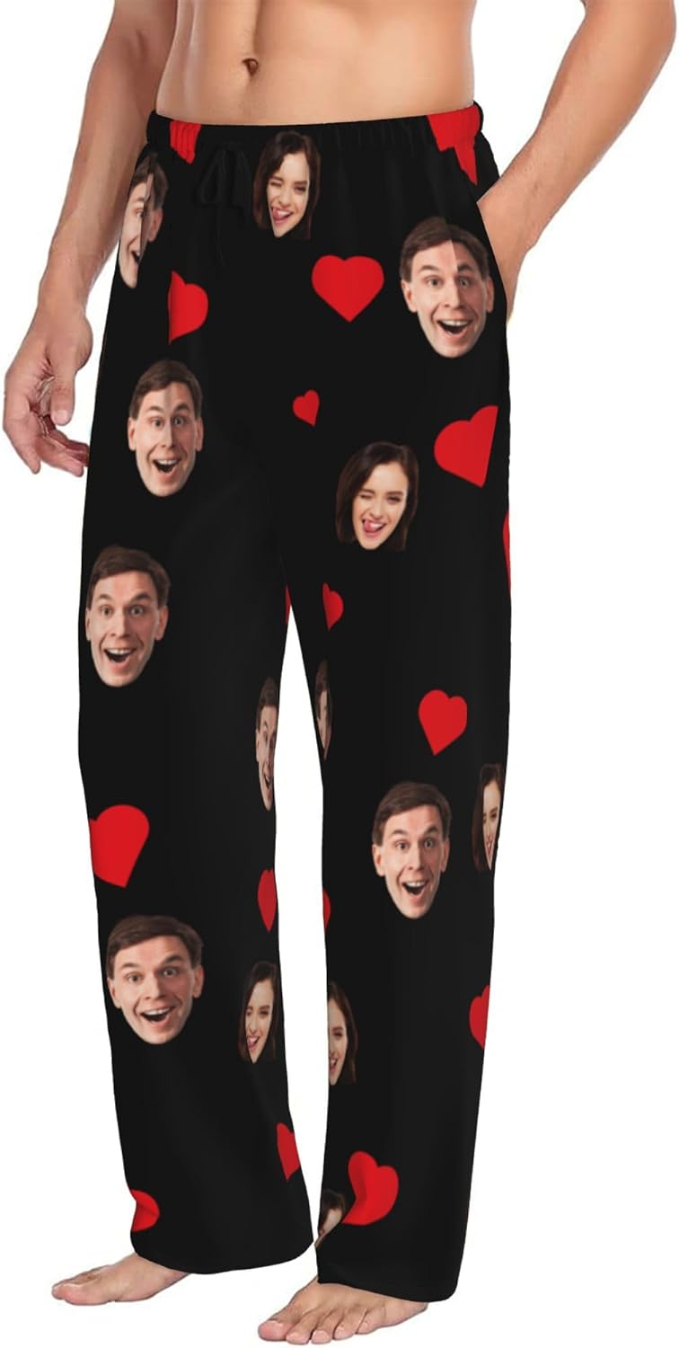 Personalisierte Pyjamahose mit Fotogesicht für Familien