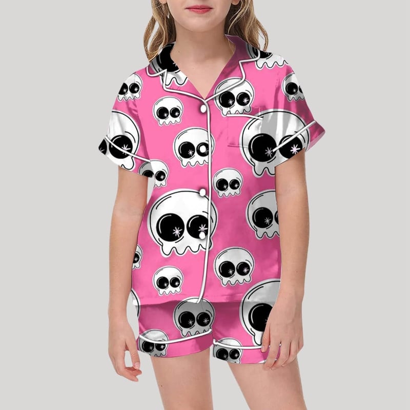 Halloween Pyjama-Set für Kinder mit Druck und Taschen