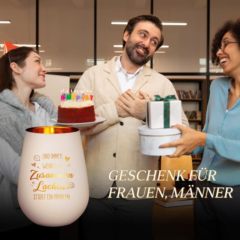 Teelichthalter mit Gravur – Geschenk für beste Freundin zum Geburtstag