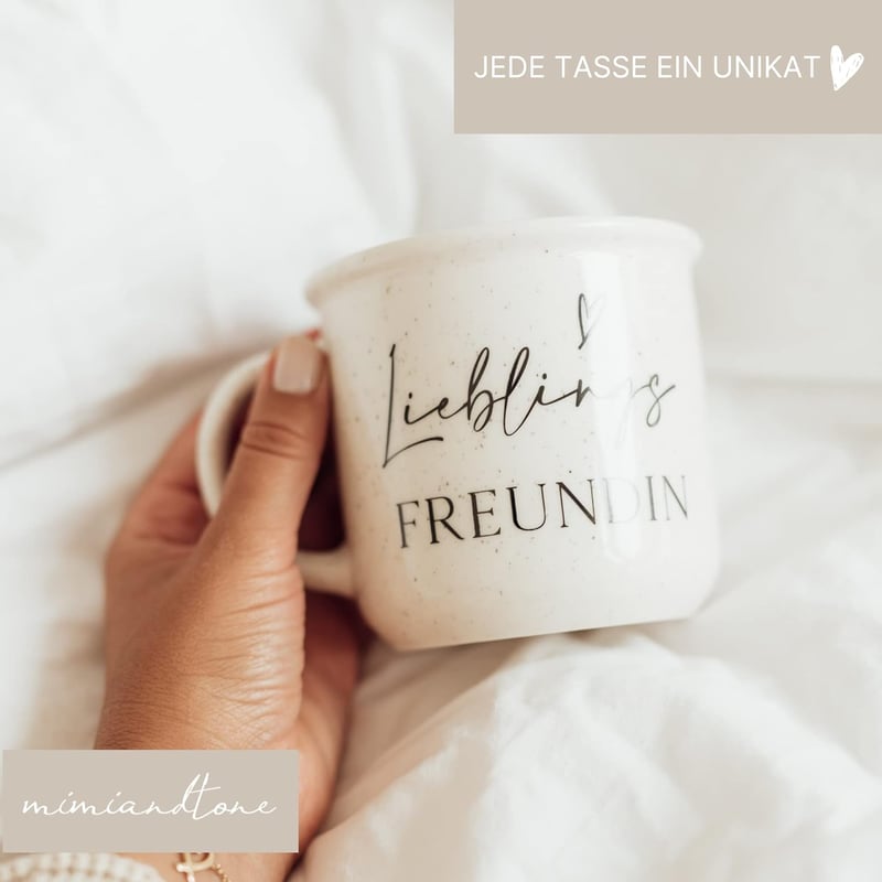 Campfire Tasse für beste Freundin | Geburtstag Geschenk mit Geschenkanhänger