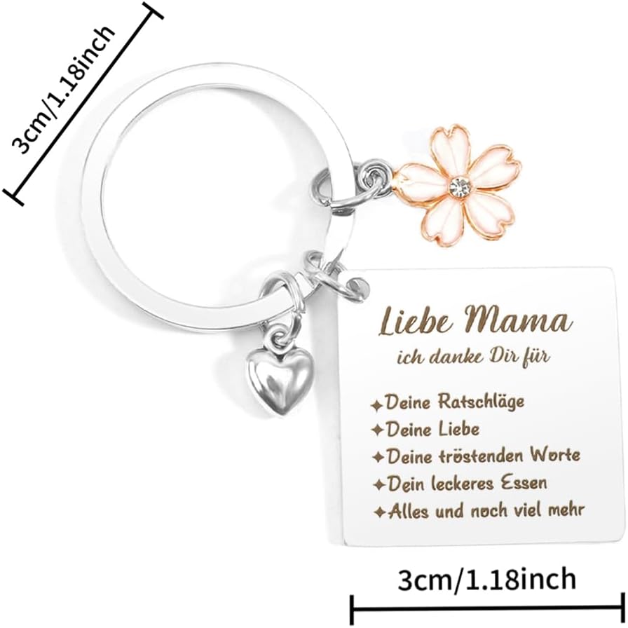 Muttertagsgeschenk: Schlüsselanhänger für Mama und werdende Mütter