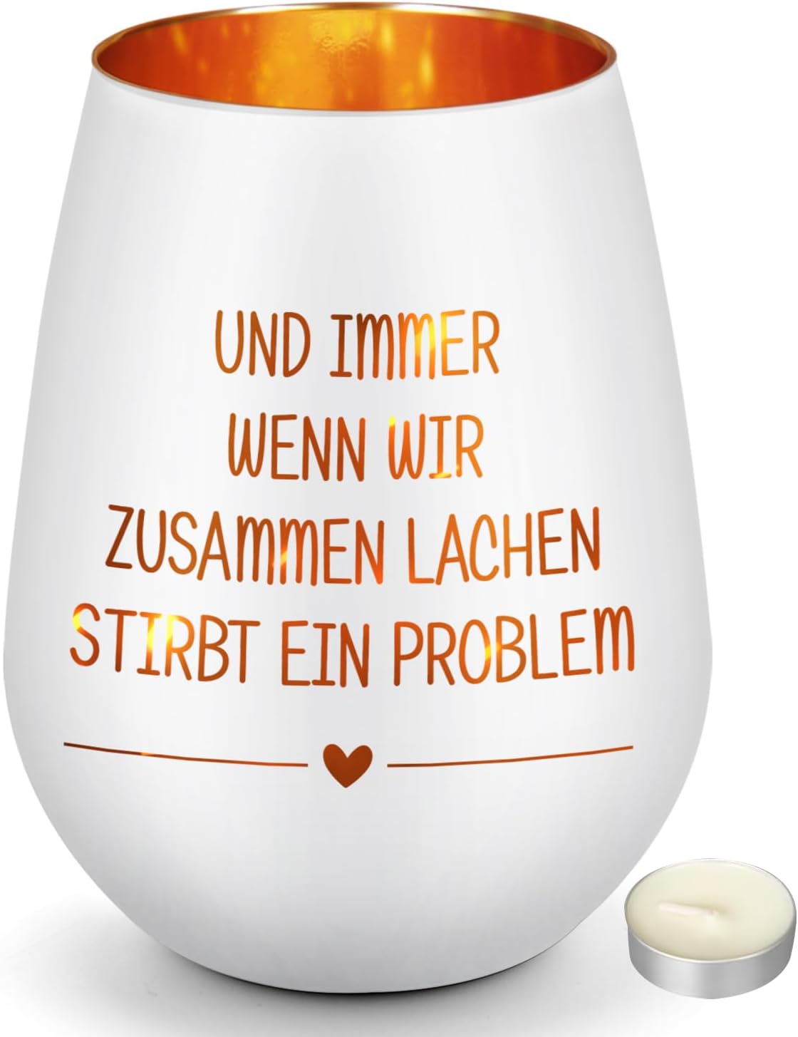 Windlicht aus Glas mit Gravur – Geschenk für beste Freundin zum Geburtstag