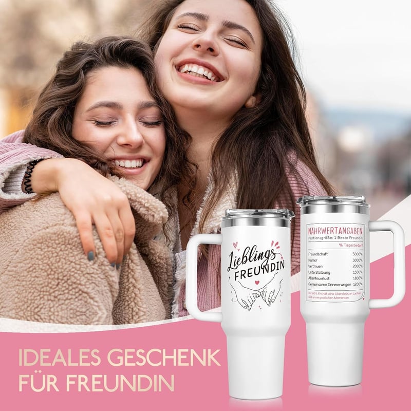 Thermobecher 40 OZ für die beste Freundin zum Geburtstag
