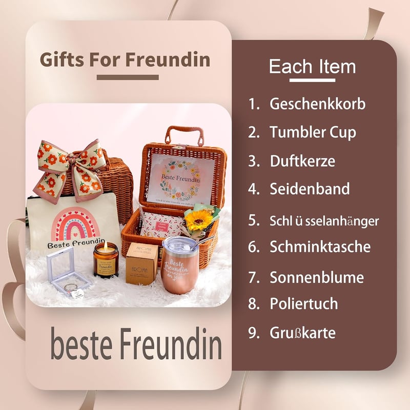 Geschenk für beste Freundin – Persönliches Geburtstagsgeschenk