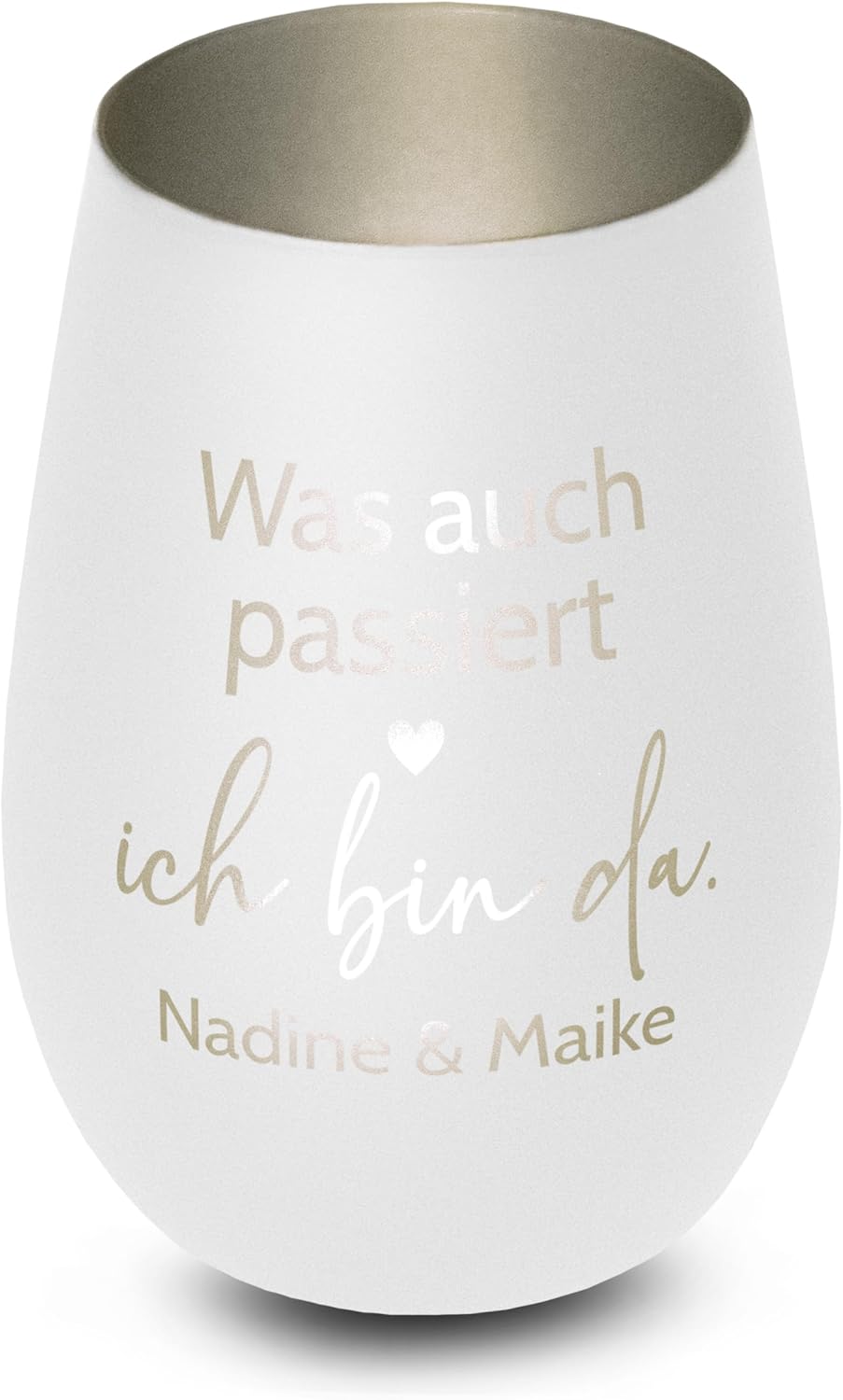 Personalisiertes Windlicht mit Gravur für Freundin – Geburtstags- und Freundschaftsgeschenk