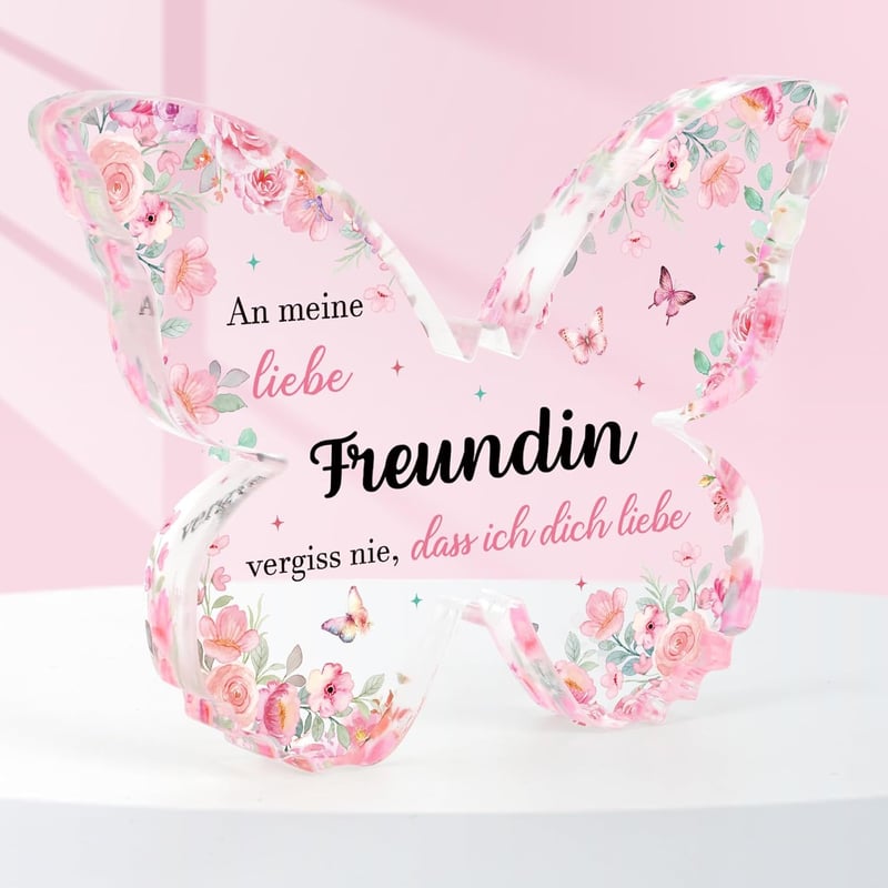 Acryl-Schmetterlingsornament für beste Freundin zum Geburtstag