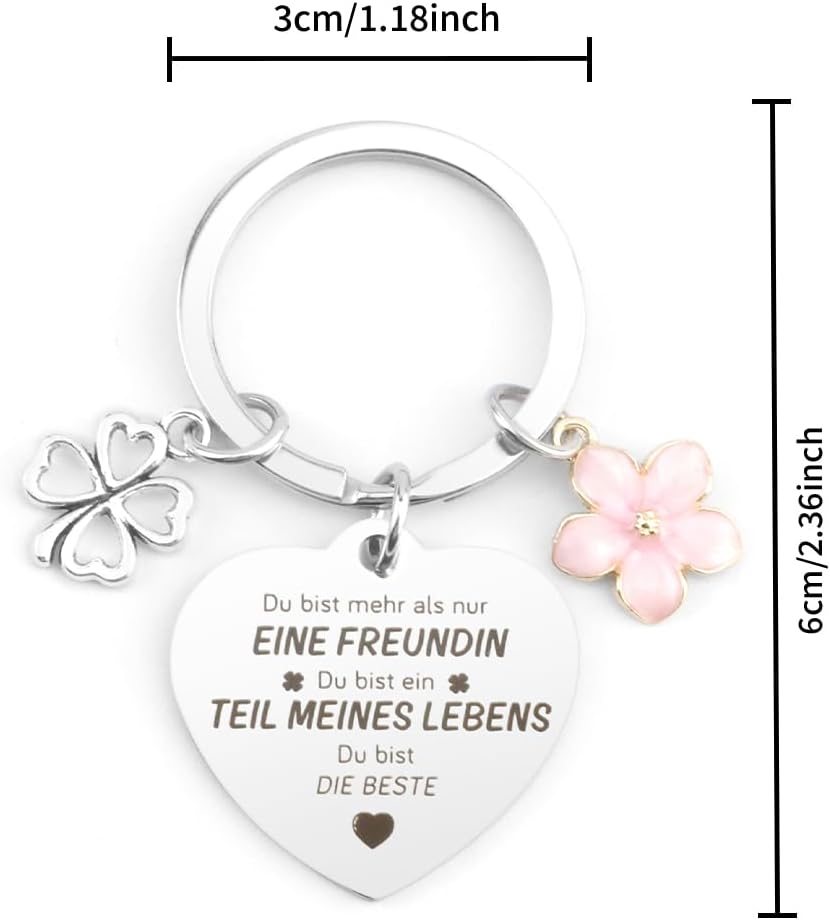 Freundschaftsgeschenk für Frauen – Schlüsselanhänger für Beste Freundin