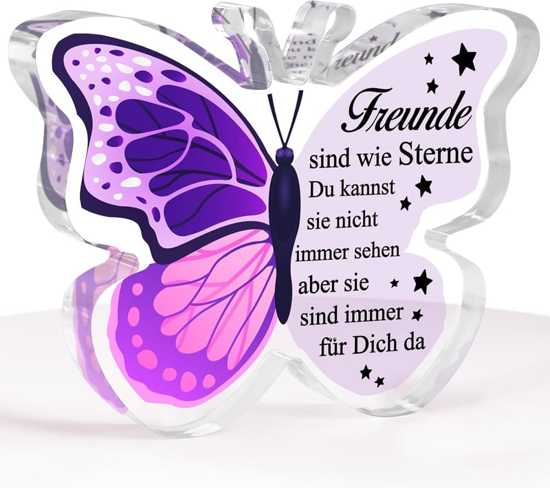 Geschenk für Beste Freundin - Acryl-Plakette zum Geburtstag