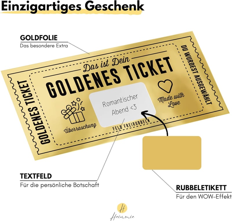 Gutschein zum Ausfüllen mit Rubbelaufkleber für Frauen