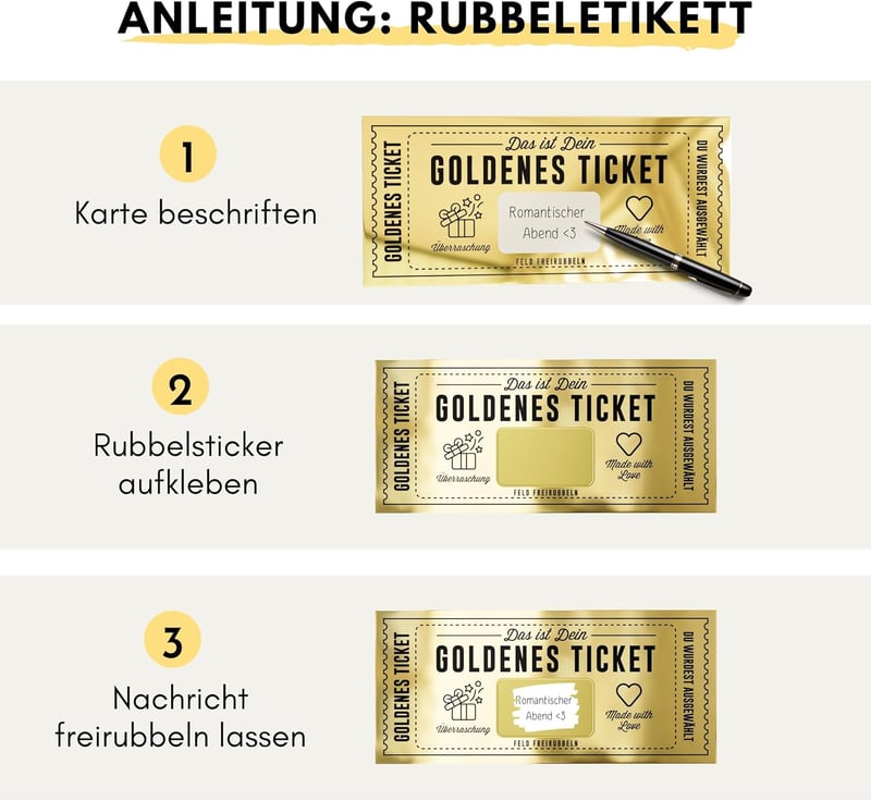 Gutschein zum Ausfüllen mit Rubbelaufkleber für Frauen