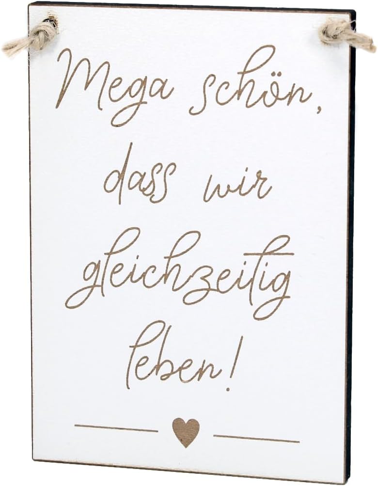Freundschaftsschild mit Spruch – 7 x 10 cm, tolles Geschenk für Freunde