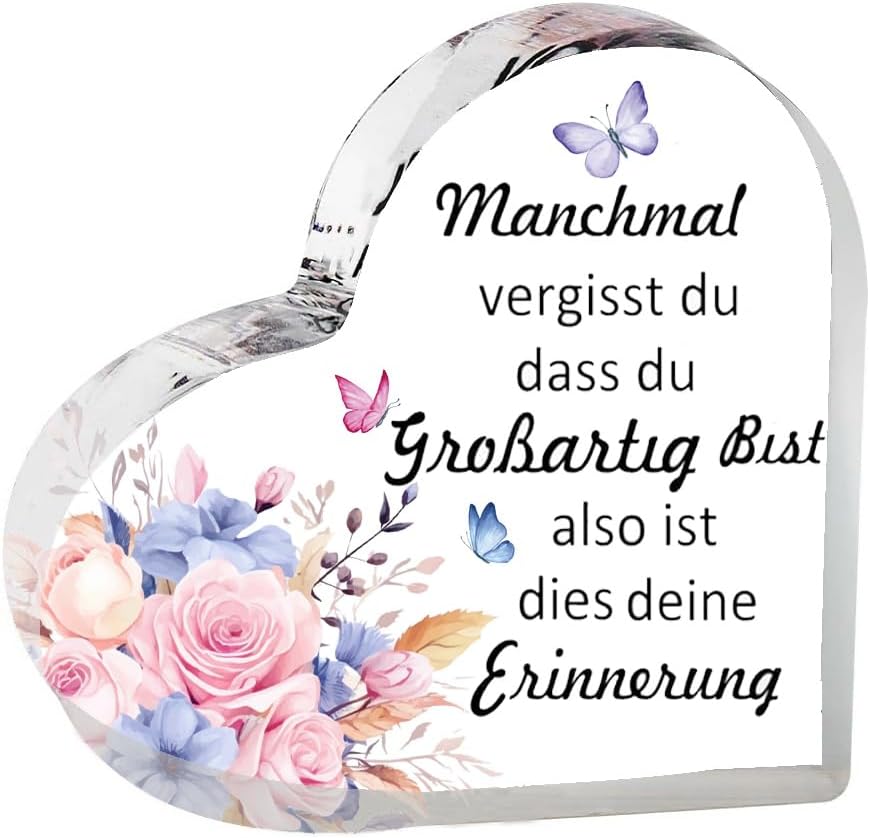 Gravierte Acrylplakette für Frauen – Geburtstags- und Freundschaftsgeschenk