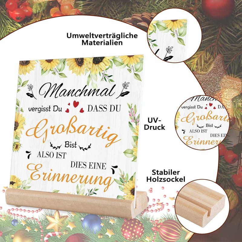 Geburtstagsgeschenk für Freundin – Handgefertigtes Acrylschild