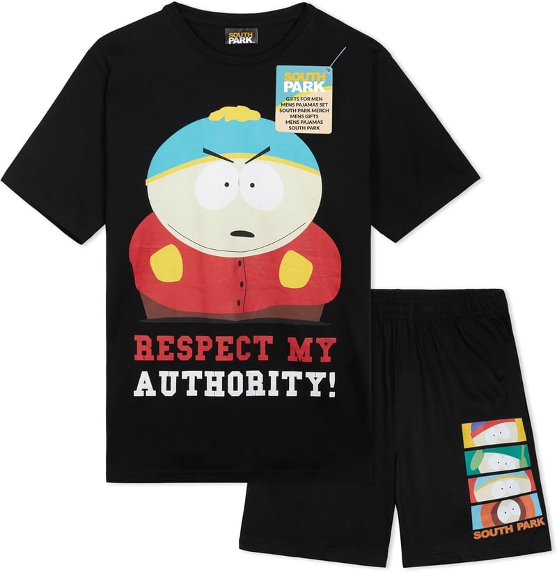 South Park Herren Pyjama Set – Lustige kurze Sommer Loungewear