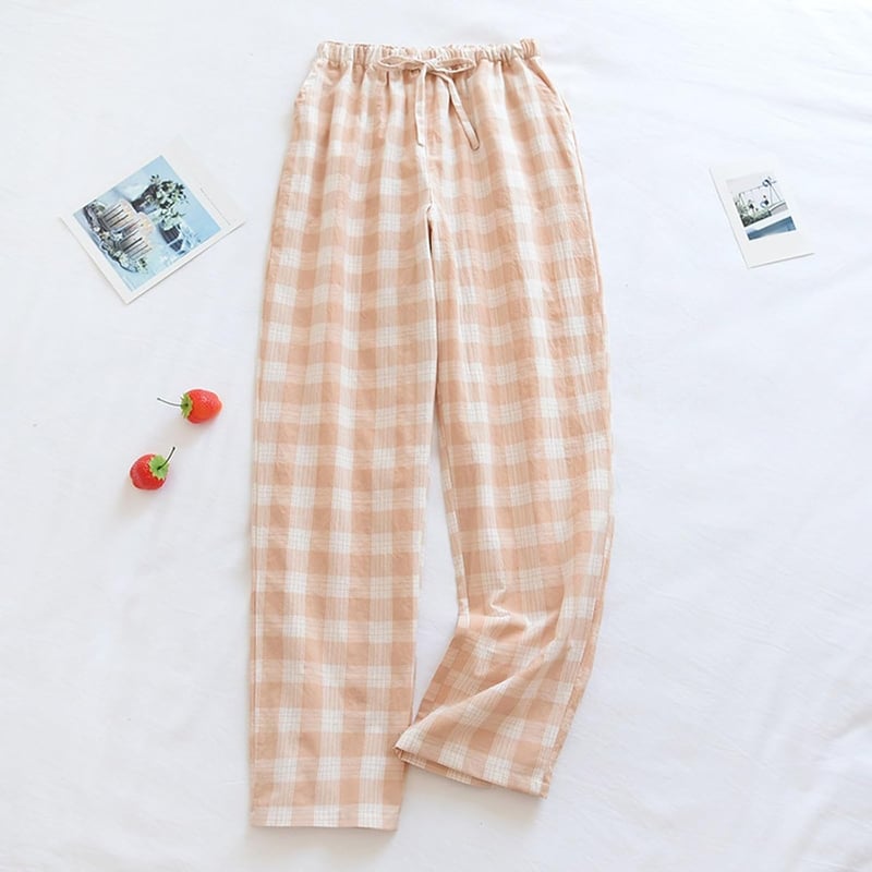 Karierte Pyjamahose aus Flanell für Damen im Partner-Look