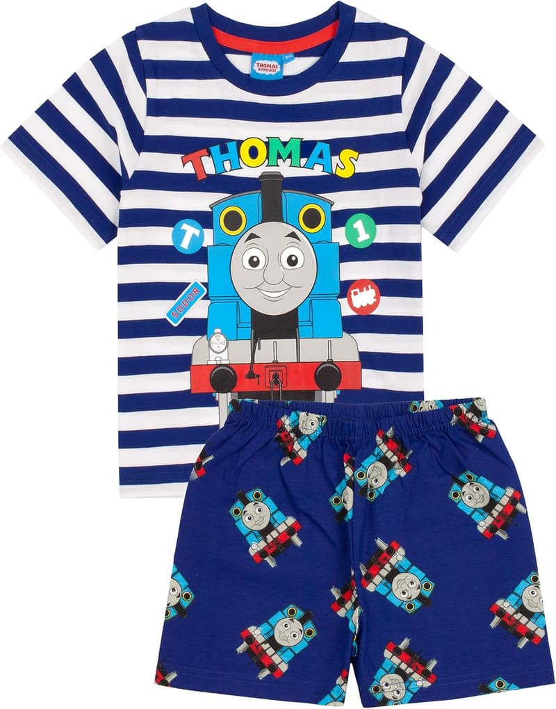 THOMAS & FRIENDS Pyjama für Jungen mit T-Shirt und langen/kurzen Hosen
