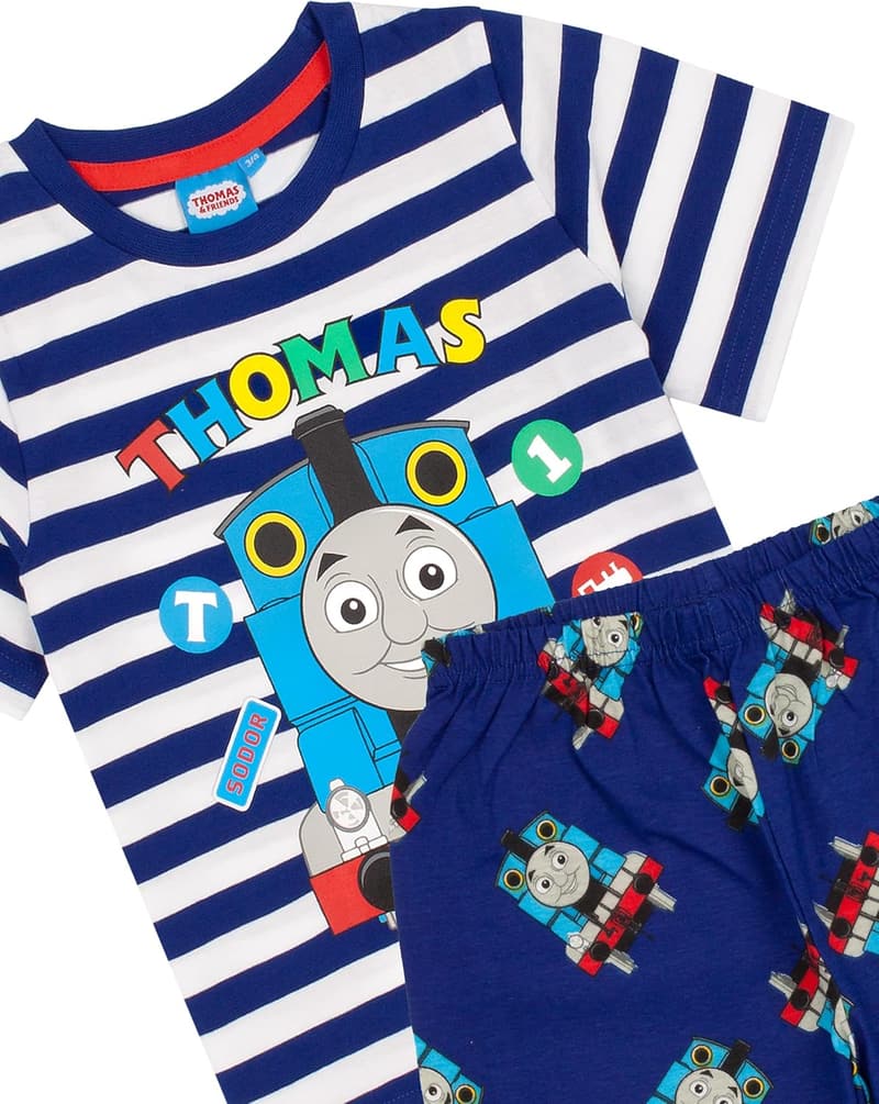 THOMAS & FRIENDS Pyjama für Jungen mit T-Shirt und langen/kurzen Hosen