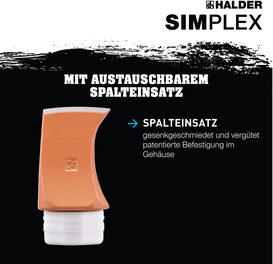 Hickory-Spalthammer mit Tempergussgehäuse, Durchmesser 60 mm