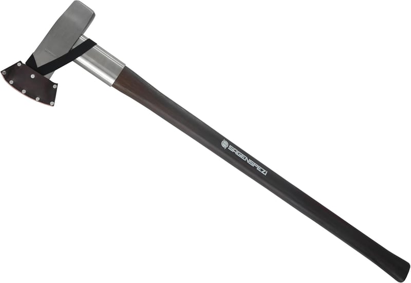 Spalthammer mit 90 cm Hickory-Stiel und Lederschutz - 3500 g