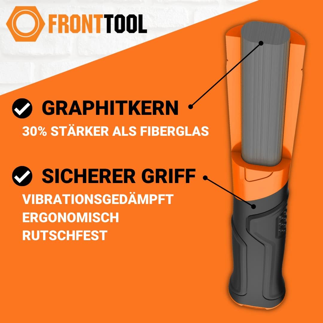 Robuster Spalthammer aus Karbonstahl mit Graphitkern, 85 cm, 2,7 kg