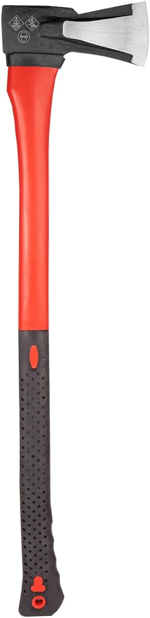 WALTER Spaltaxt 2000 g - Kohlenstoffstahl, 80 cm, für effizientes Holzspalten