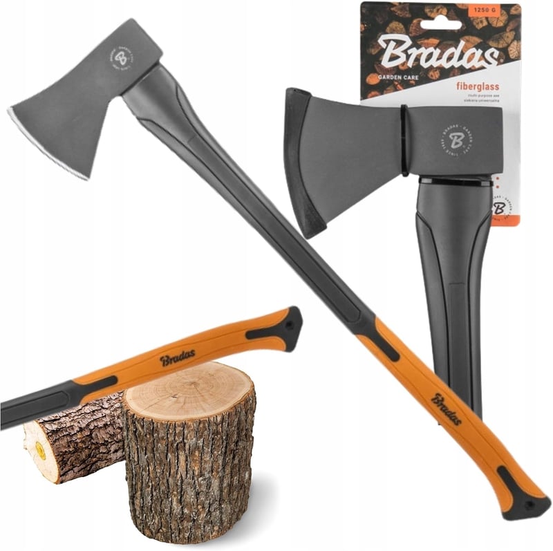 Universale Axt aus gehärtetem Stahl für Gartenarbeit – 1250g